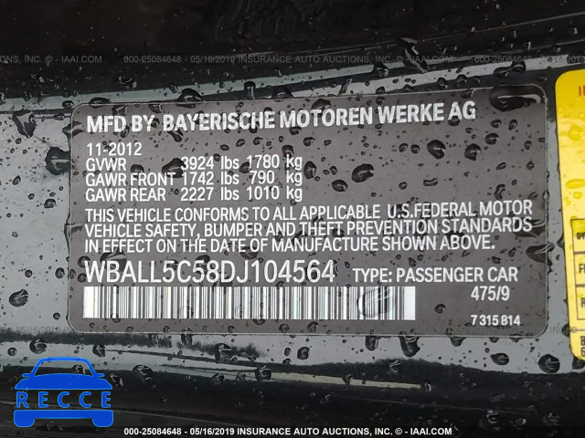 2013 BMW Z4 SDRIVE28I WBALL5C58DJ104564 зображення 6