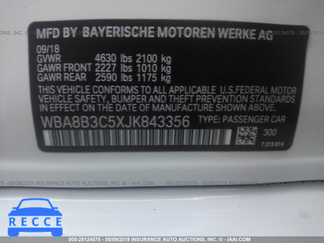 2018 BMW 340 I WBA8B3C5XJK843356 image 8