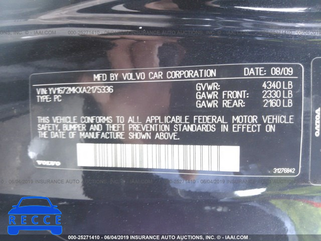 2010 VOLVO C30 T5 YV1672MKXA2175336 зображення 7