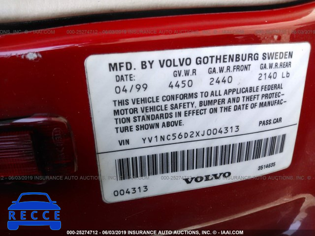 1999 VOLVO C70 TURBO YV1NC56D2XJ004313 image 8