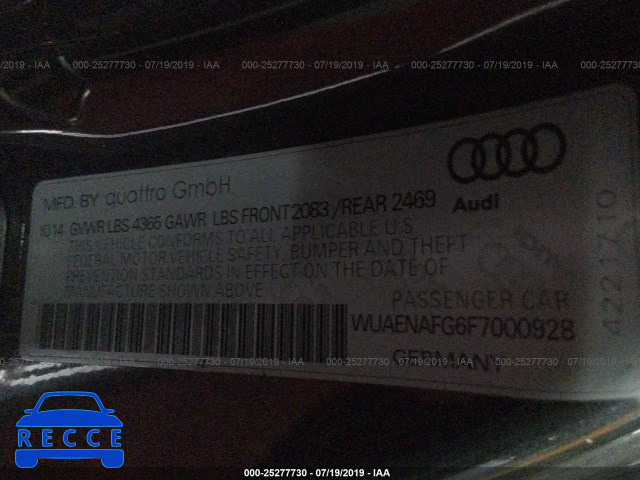 2015 AUDI R8 5.2 QUATTRO WUAENAFG6F7000928 Bild 8