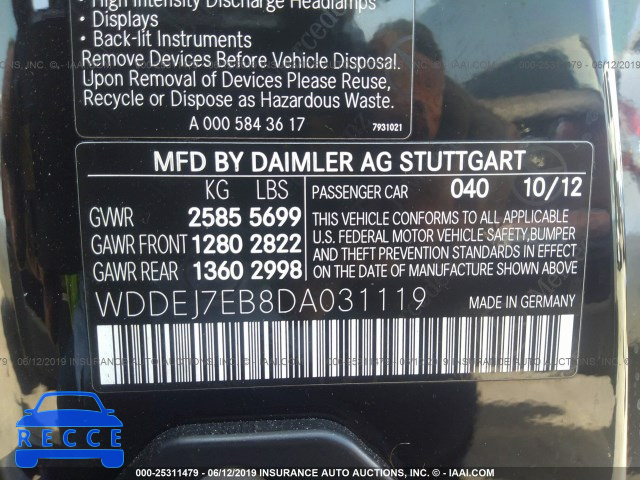 2013 MERCEDES-BENZ CL 63 AMG WDDEJ7EB8DA031119 Bild 7