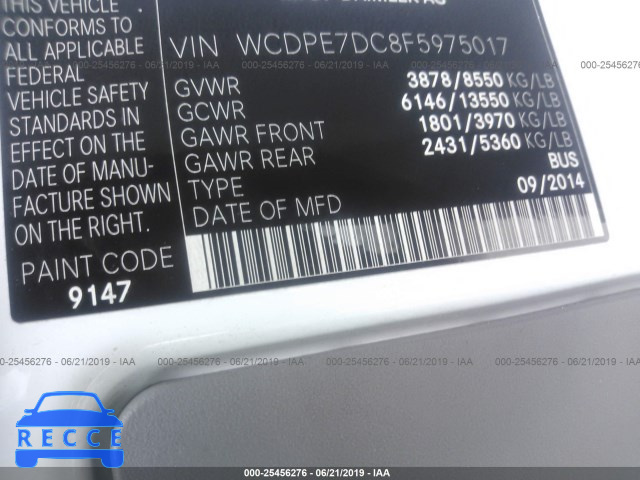 2015 FREIGHTLINER SPRINTER 2500 WCDPE7DC8F5975017 image 7