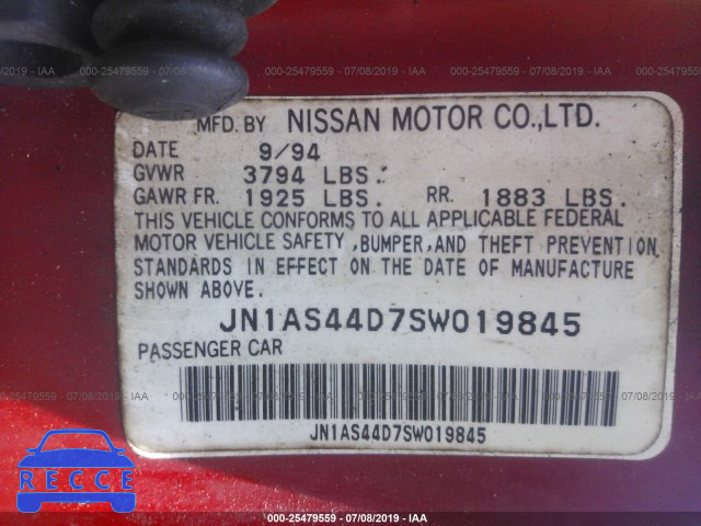1995 NISSAN 240SX SE JN1AS44D7SW019845 зображення 8