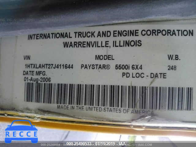 2007 INTERNATIONAL 5500 1HTXLAHT27J411644 Bild 8