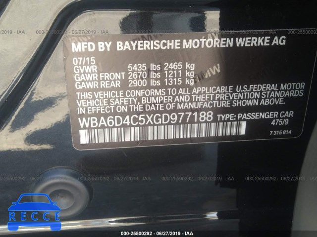 2016 BMW 650 I/GRAN COUPE WBA6D4C5XGD977188 зображення 8