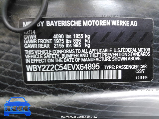 2014 BMW I8 WBY2Z2C54EVX64895 зображення 8