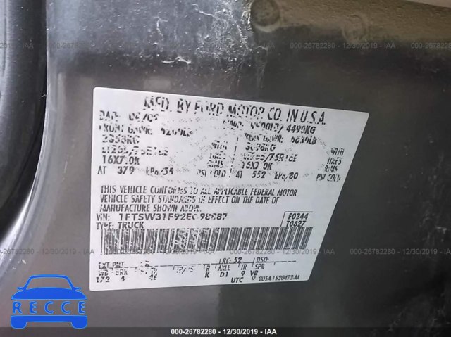 2002 FORD SUPER DUTY F-350 SRW SRW SUPER DUTY 1FTSW31F92EC98887 image 8