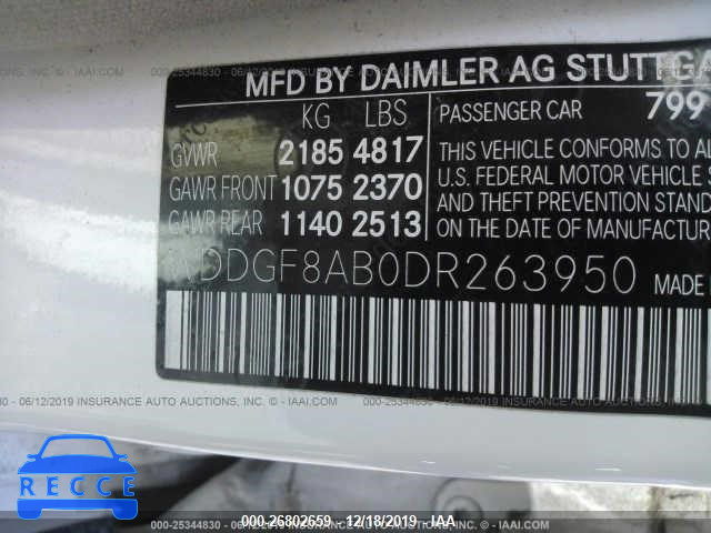 2013 MERCEDES-BENZ C-CLASS C 300 WDDGF8AB0DR263950 image 8