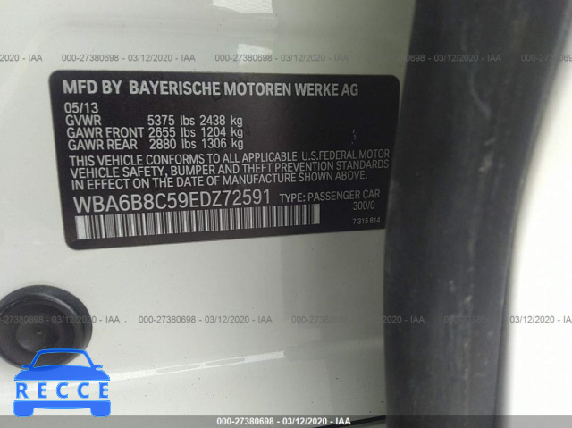 2014 BMW 640 XI/GRAN COUPE WBA6B8C59EDZ72591 Bild 8
