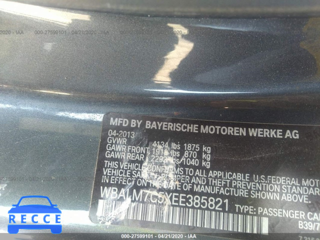 2014 BMW Z4 SDRIVE35I WBALM7C5XEE385821 image 8
