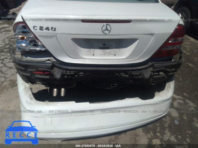 2005 MERCEDES-BENZ C-CLASS 2.6L WDBRF61J35A676507 image 5