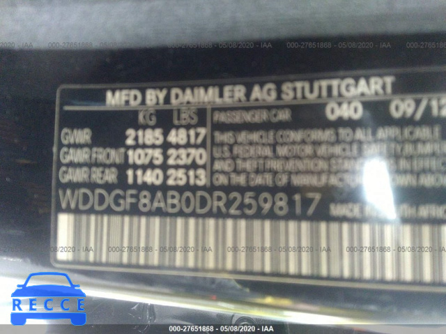 2013 MERCEDES-BENZ C-CLASS 300 4MATIC WDDGF8AB0DR259817 image 8