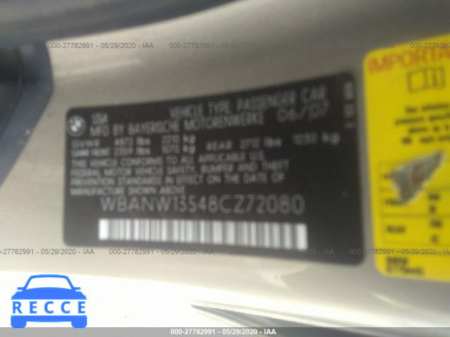 2008 BMW 5 SERIES 535I WBANW13548CZ72080 Bild 8