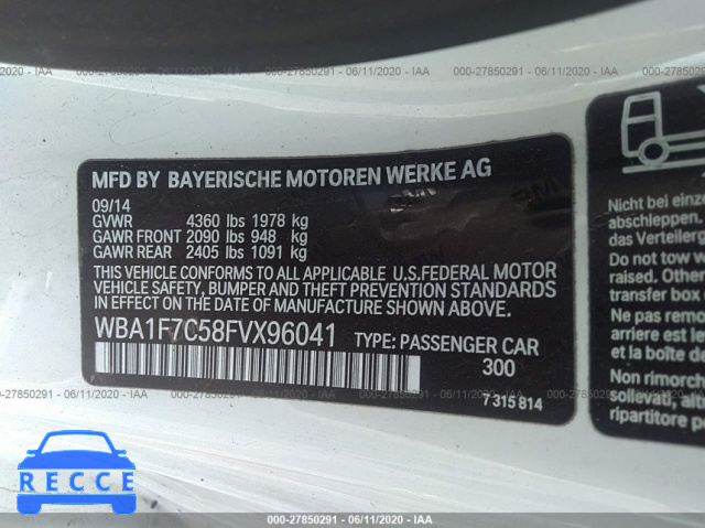 2015 BMW 228 XI WBA1F7C58FVX96041 image 8