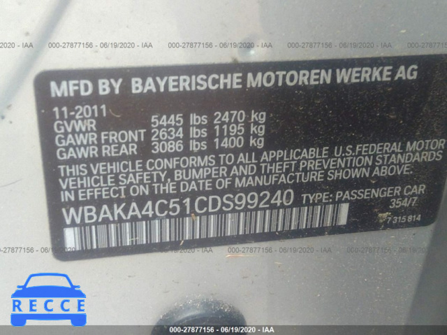2012 BMW 7 SERIES 740I WBAKA4C51CDS99240 зображення 8