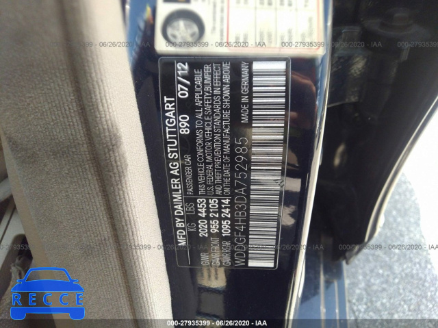 2013 MERCEDES-BENZ C-CLASS 250 WDDGF4HB3DA752985 image 8