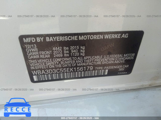 2014 BMW 3 SERIES 328D WBA3D3C55EK156179 image 8