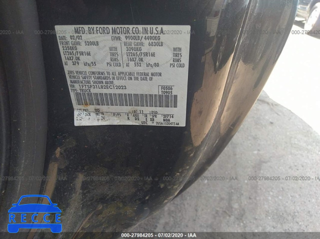 2002 FORD SUPER DUTY F-350 SRW SRW SUPER DUTY 1FTSF31L82EC12023 image 8