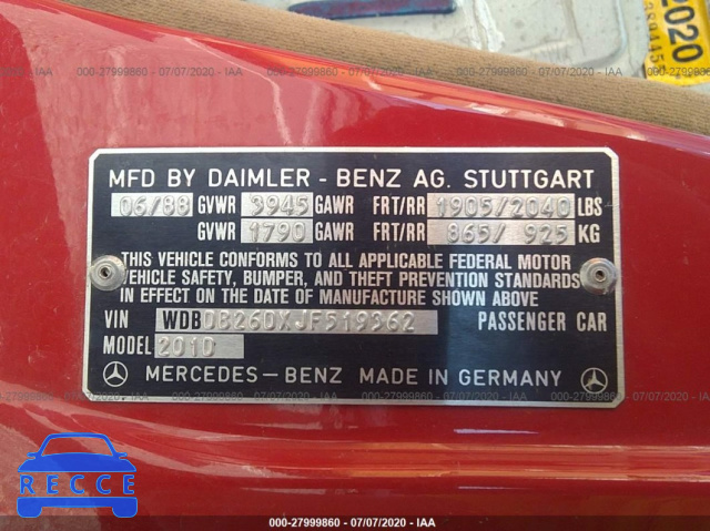 1988 MERCEDES-BENZ 190 D 2.5 WDBDB26DXJF519362 Bild 8