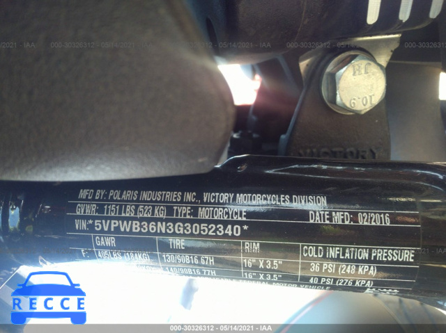2016 VICTORY MOTORCYCLES HIGH-BALL  5VPWB36N3G3052340 image 9