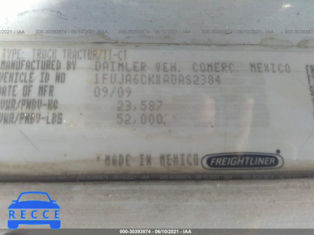 2010 FREIGHTLINER COLUMBIA COLUMBIA 1FUJA6CKXADAS2384 зображення 8