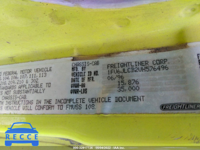 1997 FREIGHTLINER MEDIUM CONVENTIONAL FL80 1FV6JLCB2VH576496 image 8