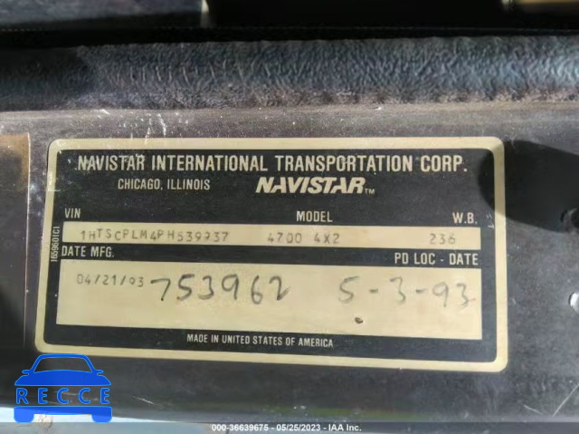 1993 INTERNATIONAL 4000 4700 1HTSCPLM4PH539937 image 8