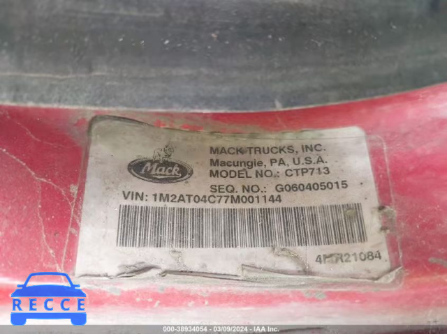 2007 MACK CTP713 CTP700 1M2AT04C77M001144 image 8