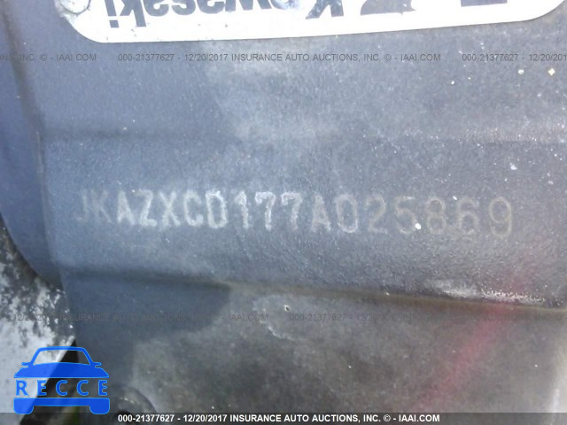 2007 KAWASAKI ZX1000 D JKAZXCD177A025869 image 9