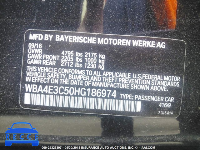 2017 BMW 440I GRAN COUPE WBA4E3C50HG186974 image 8
