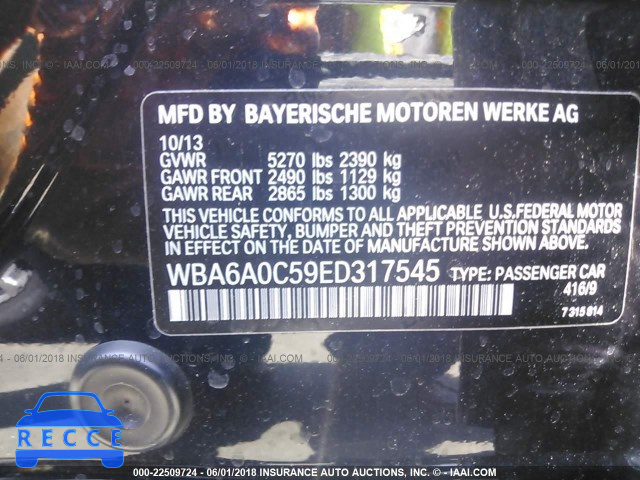 2014 BMW 640 I/GRAN COUPE WBA6A0C59ED317545 image 8