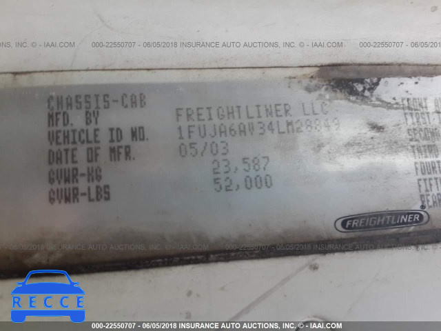 2004 FREIGHTLINER COLUMBIA COLUMBIA 1FUJA6AV34LM28849 image 9