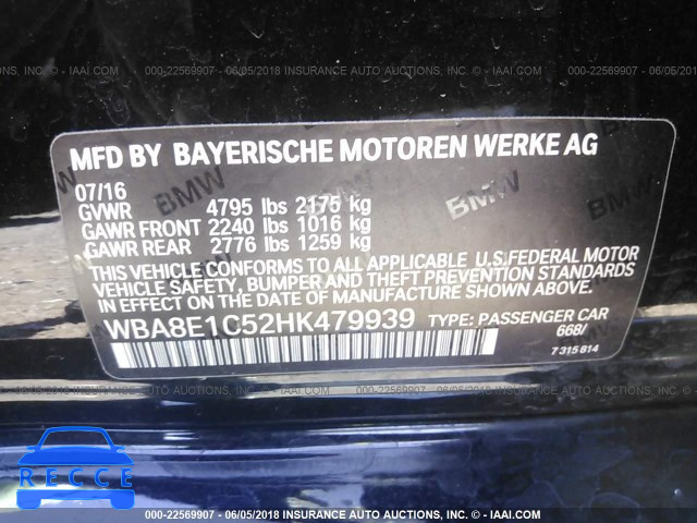 2017 BMW 330E WBA8E1C52HK479939 image 6