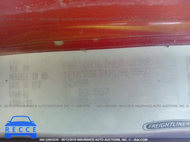 1999 FREIGHTLINER CONVENTIONAL FLC120 1FUYSSEB1XL969567 image 9