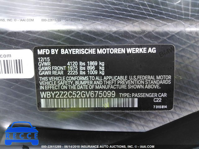 2016 BMW I8 WBY2Z2C52GV675099 image 8