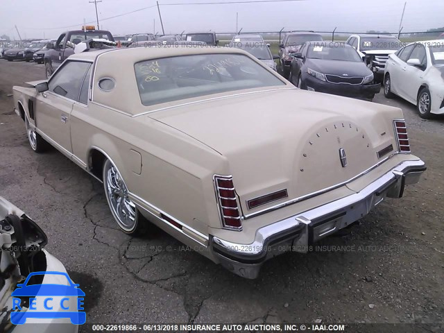 1979 LINCOLN CONTINENTAL 9Y89S613802 зображення 2