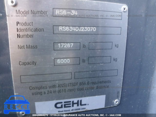 2017 GEHL RS6-34 00000RS634DJ23070 image 8