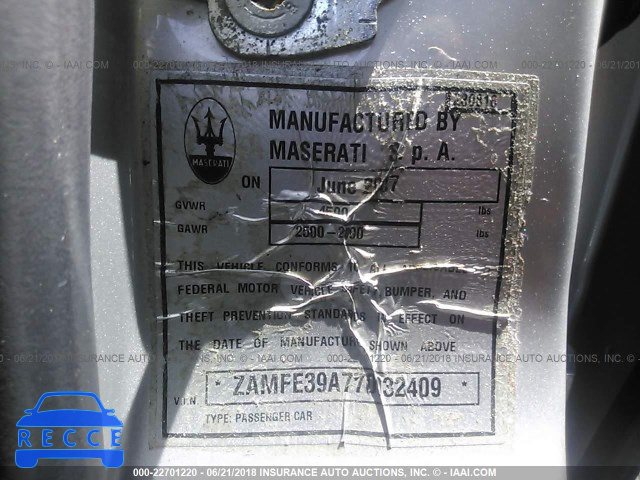 2007 MASERATI QUATTROPORTE M139 ZAMFE39A770032409 зображення 8