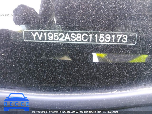 2012 VOLVO S80 3.2 YV1952AS8C1153173 image 8