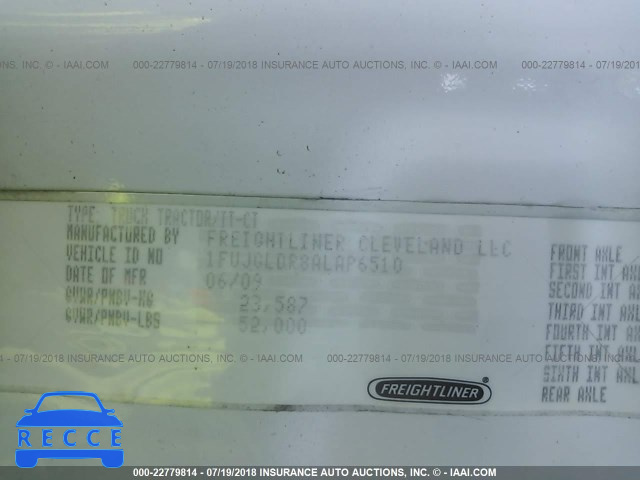 2010 FREIGHTLINER CASCADIA 125 1FUJGLDR8ALAP6510 image 9