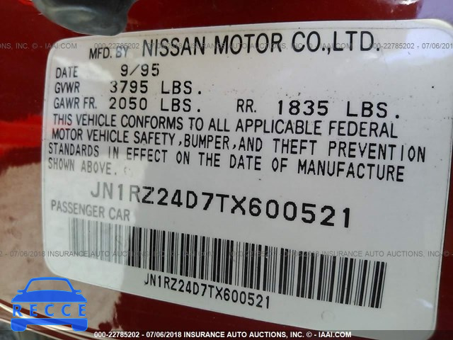 1996 NISSAN 300ZX JN1RZ24D7TX600521 image 8
