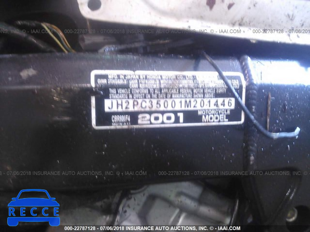 2001 HONDA CBR600 F4 JH2PC35001M201446 зображення 8