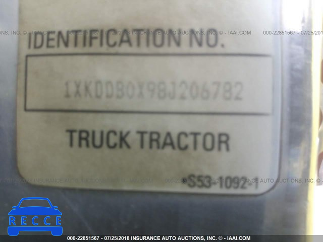 2008 KENWORTH CONSTRUCTIONON T800 1XKDDB0X98J206782 image 9