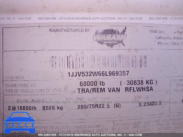2006 WABASH NATIONAL CORP REEFER 1JJV532W66L969357 image 8