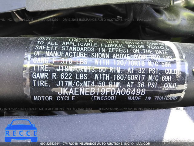 2015 KAWASAKI EN650 B JKAENEB19FDA06498 image 9
