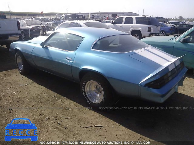 1979 CHEVROLET CAMARO 1S87G9N628820 image 2