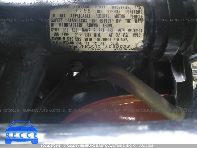 1996 KAWASAKI VN800 JKBVNCA10TA030023 зображення 9