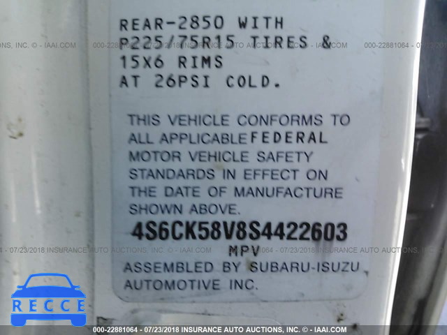 1995 HONDA PASSPORT EX/LX 4S6CK58V8S4422603 image 8