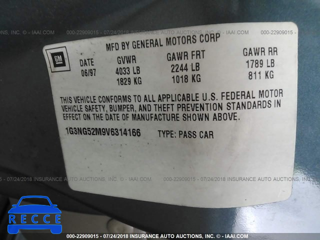 1997 OLDSMOBILE CUTLASS GLS 1G3NG52M9V6314166 зображення 8
